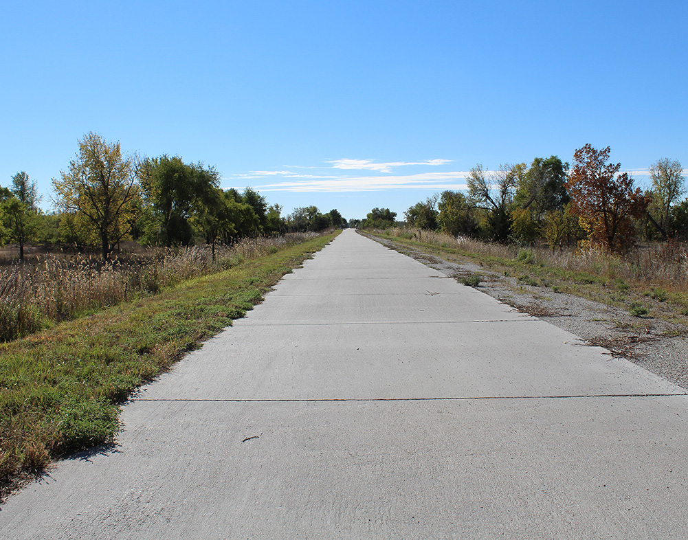 trail heading to Fort Kearny